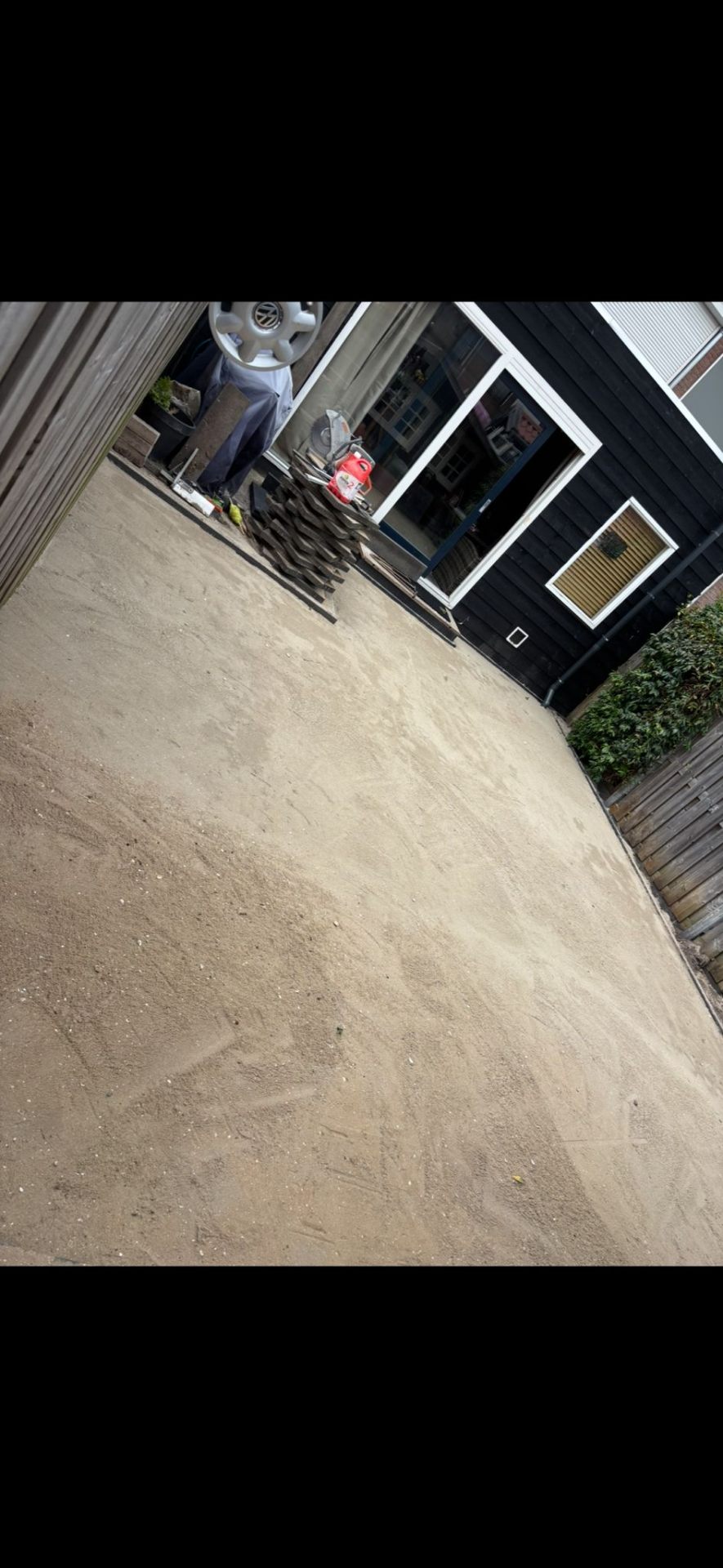 Grondwerk en zandbed bouwrijp